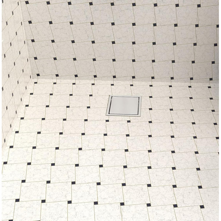 DOFLIC Shower Drain Floor Drain Reversible 2-in-1 Cover Tile Insert ...